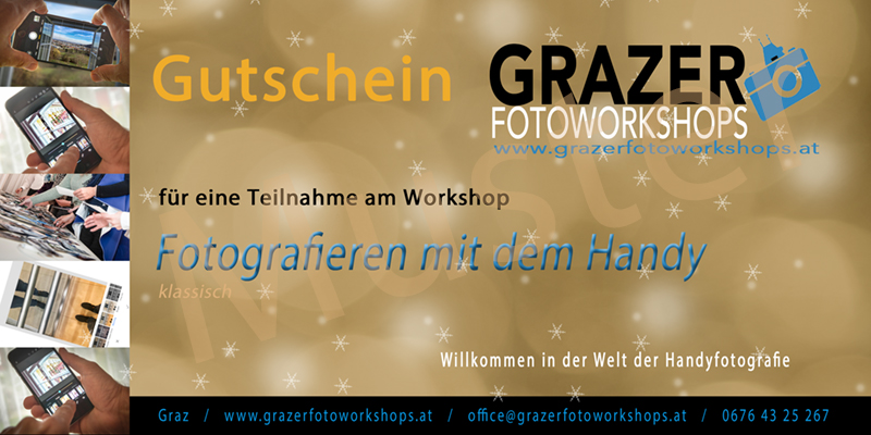 Guntschein Handyfotografie, Fotoworkshop